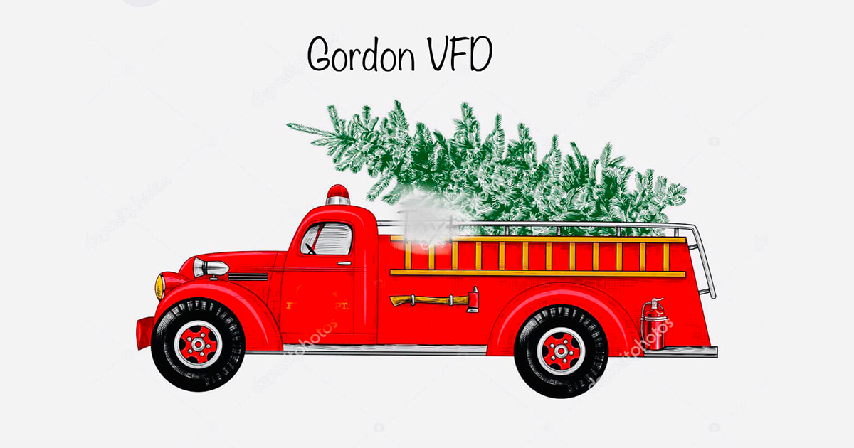 Gordon VFD Christmas Parade, Saturday, November 26th. Everyone is welcome to be a part of the parade...