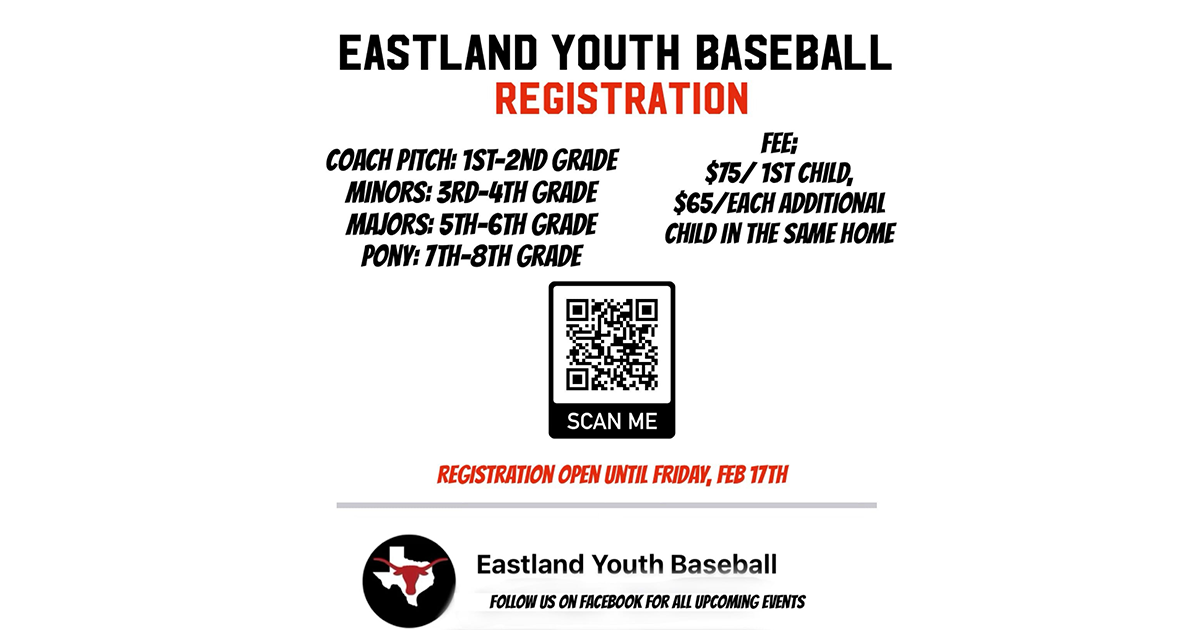 Eastland Youth Baseball Registration Microplex News