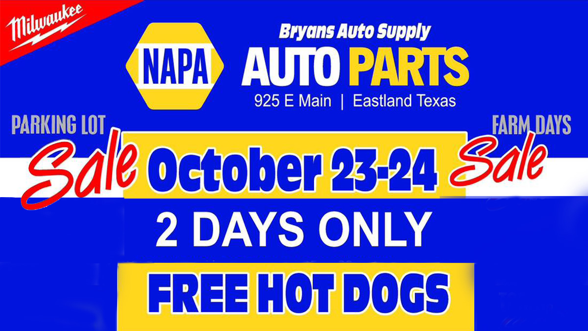 NAPA Bryans Auto Supply Farm Days 2Day Sale Microplex News