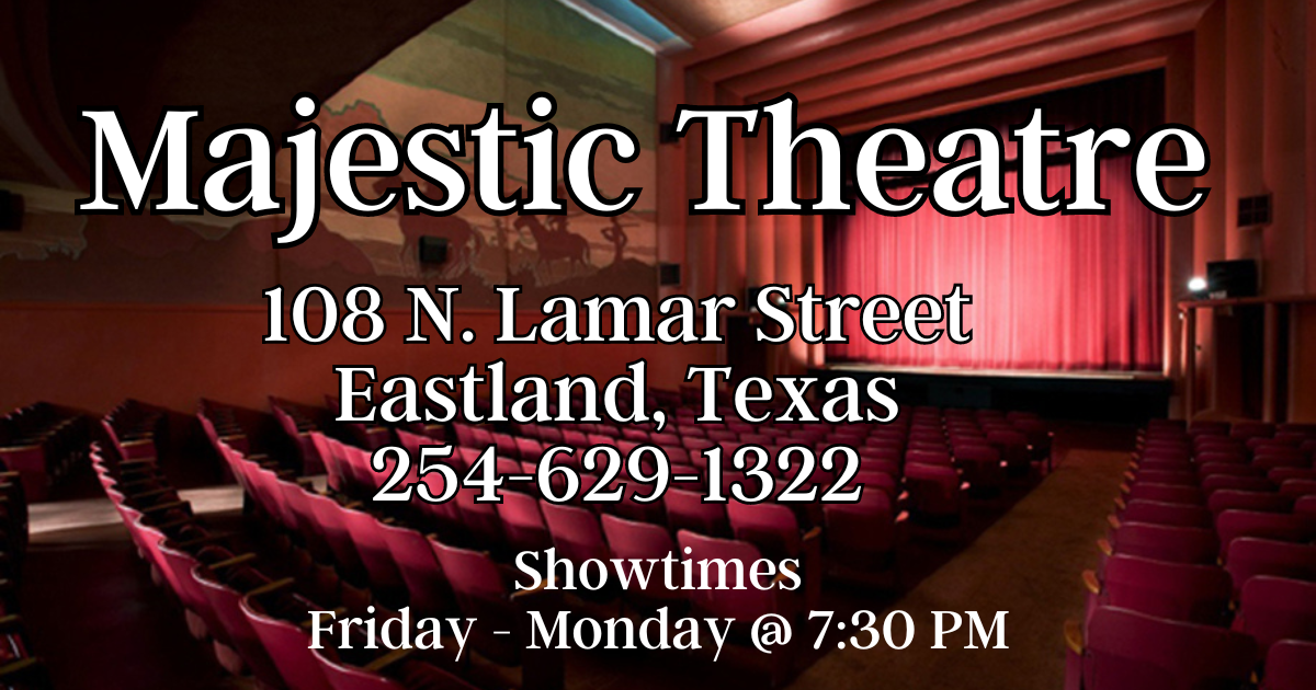 "Hunger Games: The Ballad of Songbirds & Snakes" showing Friday through Monday at the Majestic Theatre in Eastland. Showtime at 7:30 PM. Skip the line and buy tickets online...