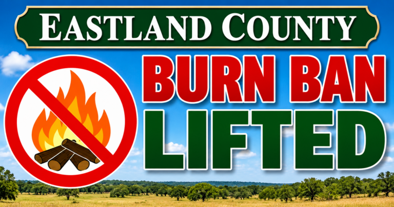 Eastland County Burn Ban Lifted-Image